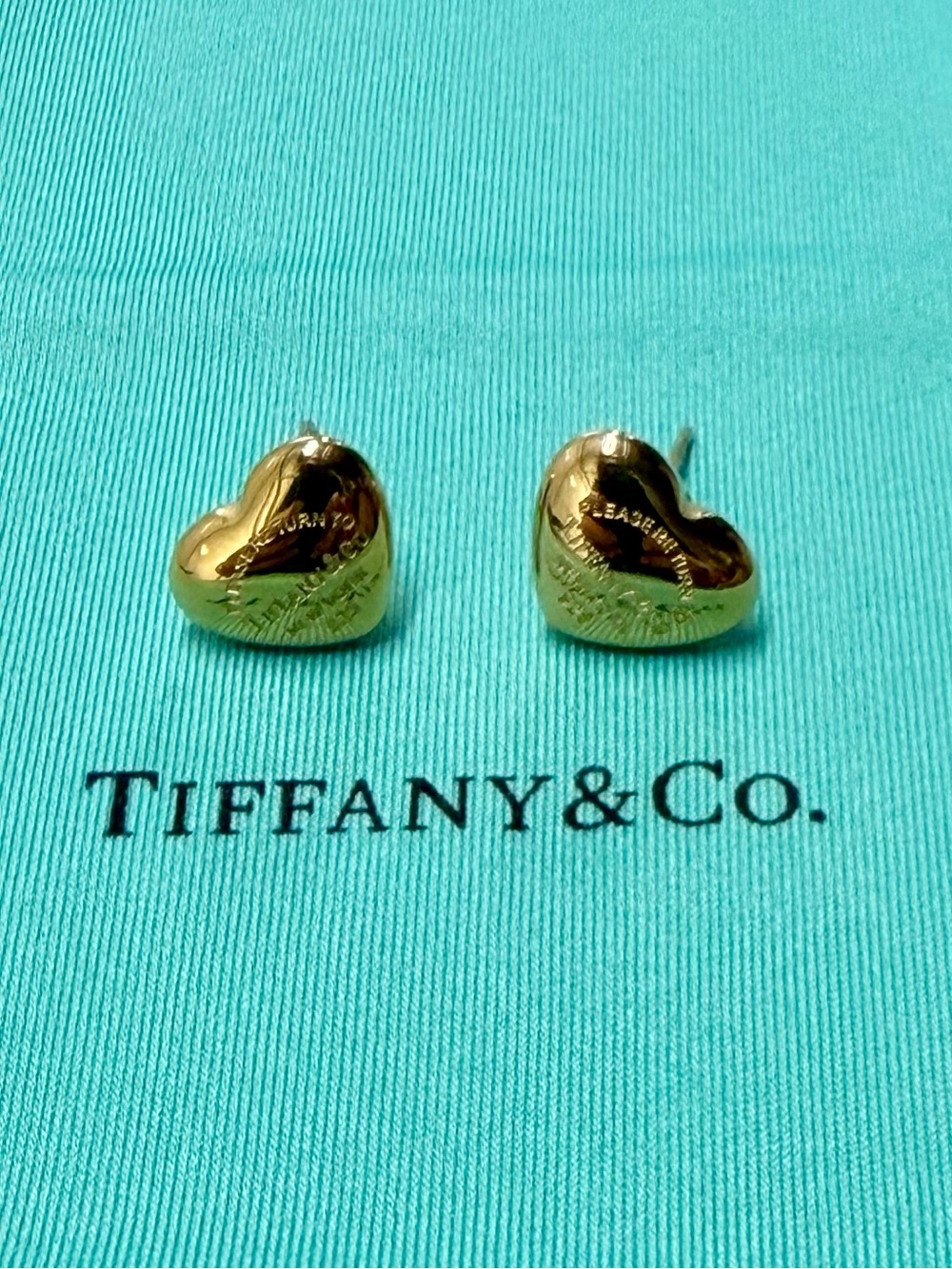 Gold Rounded Heart Earrings
